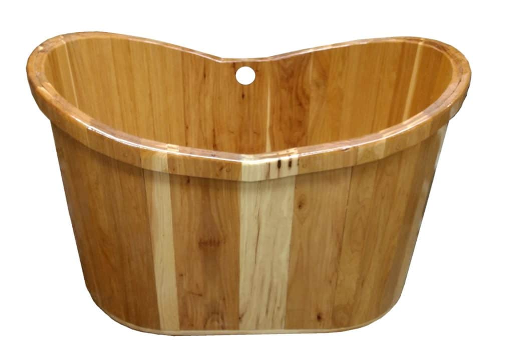 Freestanding Wood Bathtub Ash 47" length American Wood Tubs